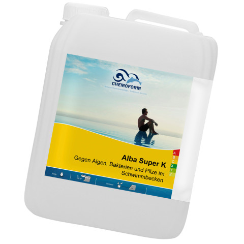 Рідкий альгіцид для басейну Chemoform Alba Super K проти водоростей і цвітіння води, 5 л