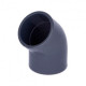 Коліно 45° ПВХ, 20 (КВ-КВ) Omega 50, до 60 ºС