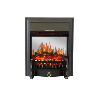 Електрокамін з обігрівом, звуком та ефектом полум'я декоративний Royal Flame Fobos FX M Black чорний вбудований