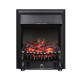 Електрокамін з обігрівом, звуком та ефектом полум'я декоративний Royal Flame Fobos FX M Black чорний вбудований