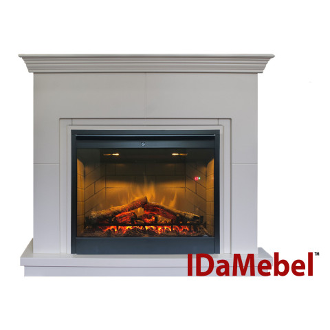 Камінокомплект електричний Dimplex IDaMebel Montreal білий з каміном Symphony DF2608 LED
