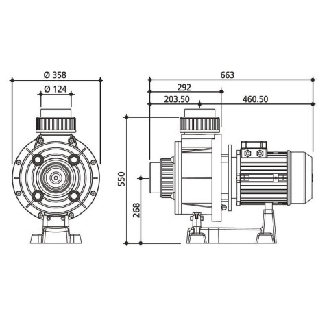 Насос FLOODER JET 350, 70 м3/г 220В, 10.4А, 2.29кВт, без префільтру, 2850 об/хв