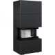 Камінна топка Kratki NBC 7 в корпусі HOME EASY BOX сталевий - чорний