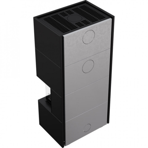 Камінна топка Kratki NBC 7 в корпусі HOME EASY BOX сталевий - чорний