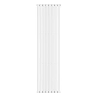 Вертикальний радіатор Ellipse Double 480х1800-8, anticor, білий