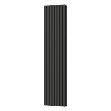 Вертикальний радіатор Ellipse Double 480х1800-8, anticor, чорний муар