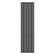 Вертикальний радіатор Ellipse Double 480х1800-8, anticor, чорний муар