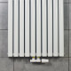 Вертикальний радіатор Ellipse Double 600х1800-10 (50 мм), anticor, білий