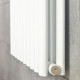 Вертикальний радіатор Ellipse Double 600х1800-10 (50 мм), anticor, білий