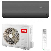 Кондиціонер до 50 м² TCL для дому з Wi-Fi TAC-18CHSD/ZG41IHB Black Heat Pump Inverter R32 WI-FI підходить для обігрву до -10 °C