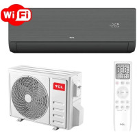 Кондиціонер до 70 м² TCL для дому з Wi-Fi TAC-24CHSD/ZG41IHB Black Heat Pump Inverter R32 WI-FI підходить для обігріву до -15 °C