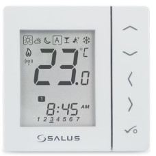 SALUS VS10WRF Терморегулятор, бездротовий, 230В, прихованого монтажу  (білий)