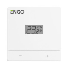 ENGO EASYBATW Дротовий добовий термостат, 2хААА (білий)