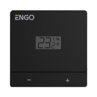 ENGO EASY230B Дротовий добовий термостат, 230В (чорний)
