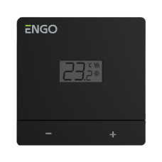 ENGO EASY230B Дротовий добовий термостат, 230В (чорний)