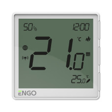 ENGO EONE230W - Інтернет-термостат прихованого монтажу ZigBee 3.0, жив. 230В (білий)