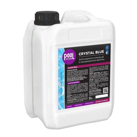 Комплексний засіб для очищення та догляду за водою в басейні Crystal Blue, 1 л