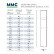 Труба ПВХ напірна клейова MMC (ммс) PN10, D50 мм