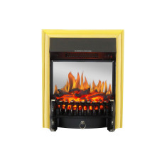 Електрокамін з обігрівом, звуком та ефектом полум'я декоративний Royal Flame Fob os FX M Brass вбудований