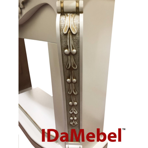 Камінокомплект електричний Dimplex Dallas White біло-золотий з каміном Symphony DF2608