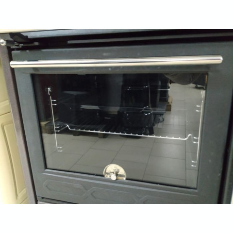 Опалювально-варильна піч Plamen 850 Glas (83.8 х 84.5 см), червона емаль