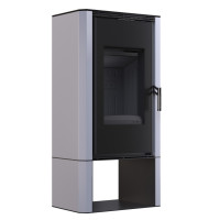 Сталева піч BOKAR 4380 (9,0 кв.м) black ceramatex white