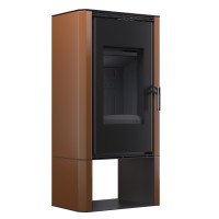 Сталева піч BOKAR 4380 (9,0 кв.м) black ceramatex Brown