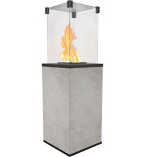 Газовий обігрівач Kratki PATIO MINI керамограніт OXIDE GRIGIO - ручне управління