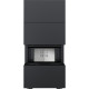 Польська камінна топка в корпусі HOME EASY BOX чорний сталевий на дровах до 70 м² Kratki NBC 7, 7 кВт
