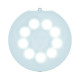 Прожектор Flexi V1 white, 12V, 16W, 1485 lm, та лицьовою панеллю пластик. Білою (без закладної ніши)