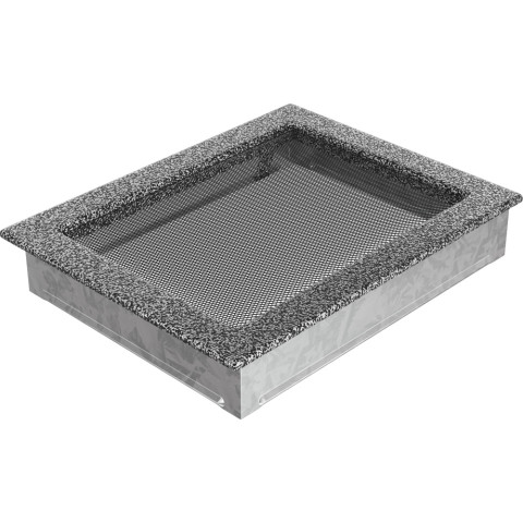 Камінна решітка Kratki чорно-срібна 22x30