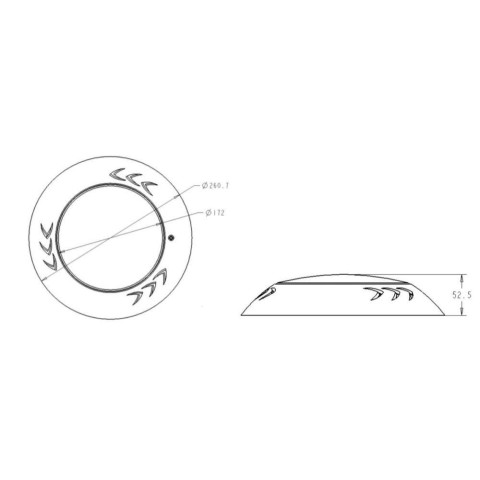 LED прожектор для басейну Linex NLP3 White, 36 Вт, 546 led (пластик)