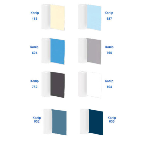 ПВХ плівка Elbtal Plastic SUPRA для басейну, світло-блакитна / light blue 2.05 м, товщина 1.5 мм (колір 687)