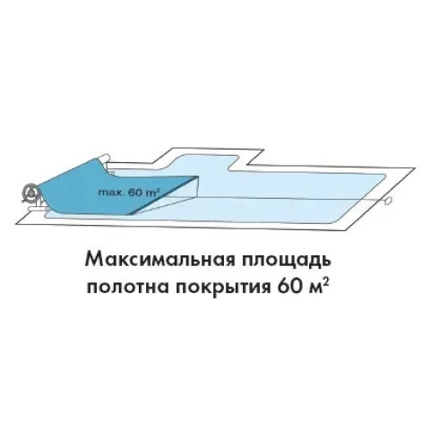 Пересувна навивальна ролета на Т-стійках Vagner Pool 2.7 - 4.4 м, комплект