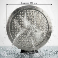 Гейзер для басейну круглий Діаметр 360мм. Висота 100мм. 2