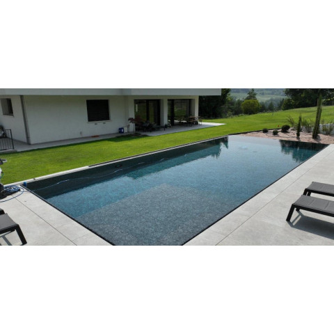 ПВХ плівка для басейну AVfol RELIEF – AR 3D BLACK MARMOR TILES (1.6 мм, ширина 1.65 м)