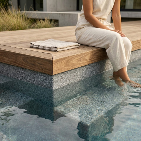 ПВХ плівка для басейну AVfol DECOR - ADP – OCEAN STONE, 1.5 мм, 1.65 м – протиковзна