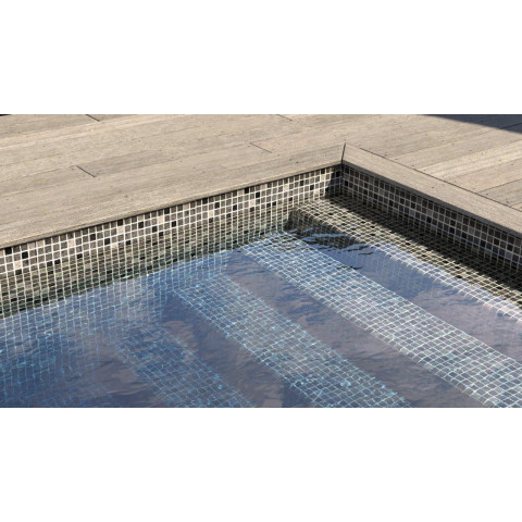 ПВХ плівка для басейну AVfol DECOR - ADP – MOSAIC GREY, 1.5 мм, 1.65 м – протиковзна