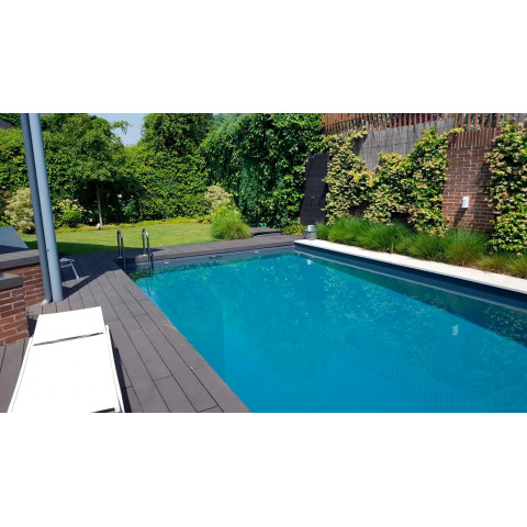 ПВХ-плівка для басейну Elbtal Plastic протиковзка Non-Slip, темно-сіра / dark grey, 1.65 м, 1.5 мм
