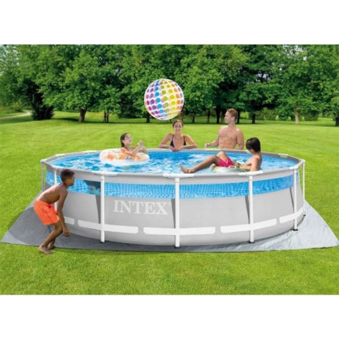 Каркасний басейн Intex 26722 Premium (427х107 см) з картриджним фільтром, драбиною, підкладкою і тентом