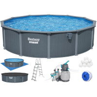 Сборный бассейн Bestway Hydrium 561CS (549х132 см) с песочным фильтром, лестницей и тентом