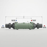 Теплообмінник трубастий 40 кВт Bowman (купронікель), басейн до 80 м3