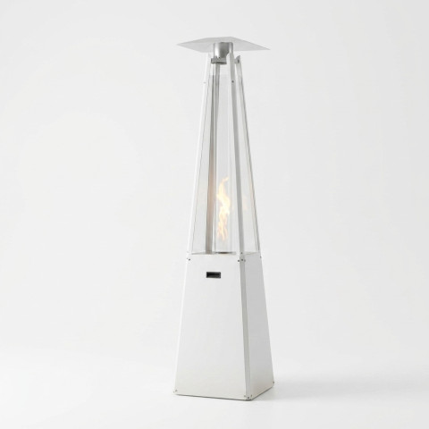 Газовый обогреватель Kratki UMBRELLA стальной белый, 12 кВт