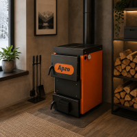 Котел твердотопливный Дубок 20 кВт (200 м²) сталь 4 мм