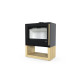 Польская печь на дровах до 55 м² стальная Defro Home CUBEN S WOOD черная 5,5 кВт (71х37х91 см)
