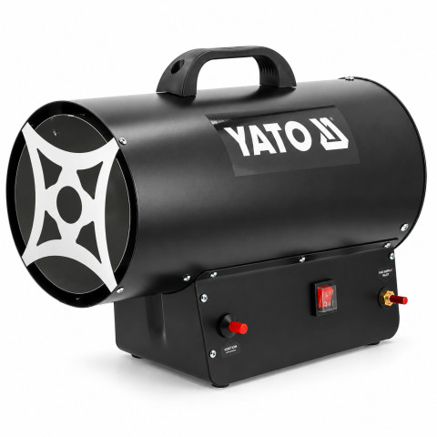 Тепловая пушка газовая YATO 30 кВт пропан-бутан расход 2,18 кг/ч с регулятором давления и шлангом
