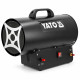 Тепловая пушка газовая YATO 30 кВт пропан-бутан расход 2,18 кг/ч с регулятором давления и шлангом