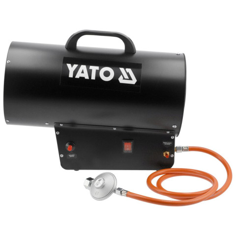 Тепловая пушка газовая YATO 15 кВт пропан-бутан расход 1,09 кг/ч с регулятором давления и шлангом