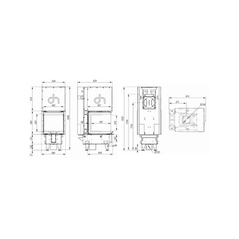 Камінна топка Defro Home INTRA XSM U G