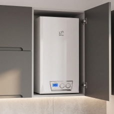Газовый котел двухконтурный до 240 м² Demrad Atron H 24 турбированный 24 кВт для частного дома 700х410х295 мм